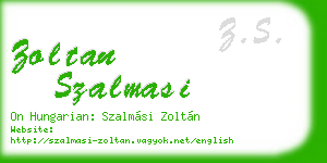 zoltan szalmasi business card