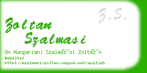 zoltan szalmasi business card